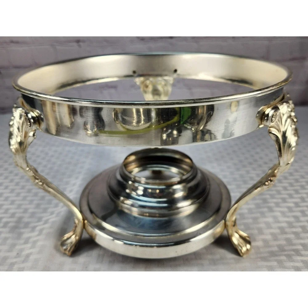 Vintage FB Rogers Silver Plated Chafing Dish Stand Ornate Classic Elegance